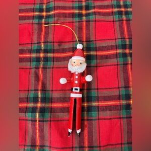 Vintage Wood Santa Clothes Peg Christmas Tree Ornament Holiday